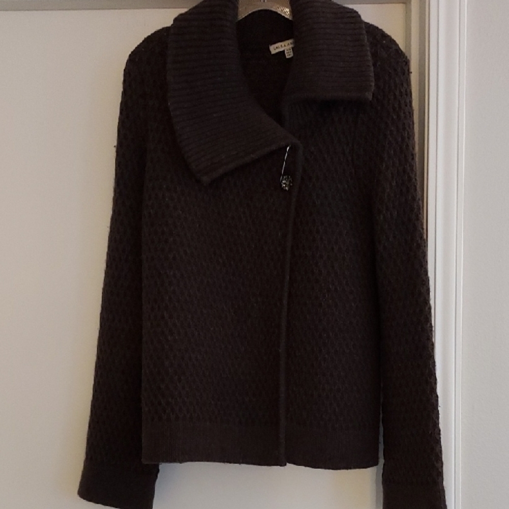 Brown Textured Women's Jacket